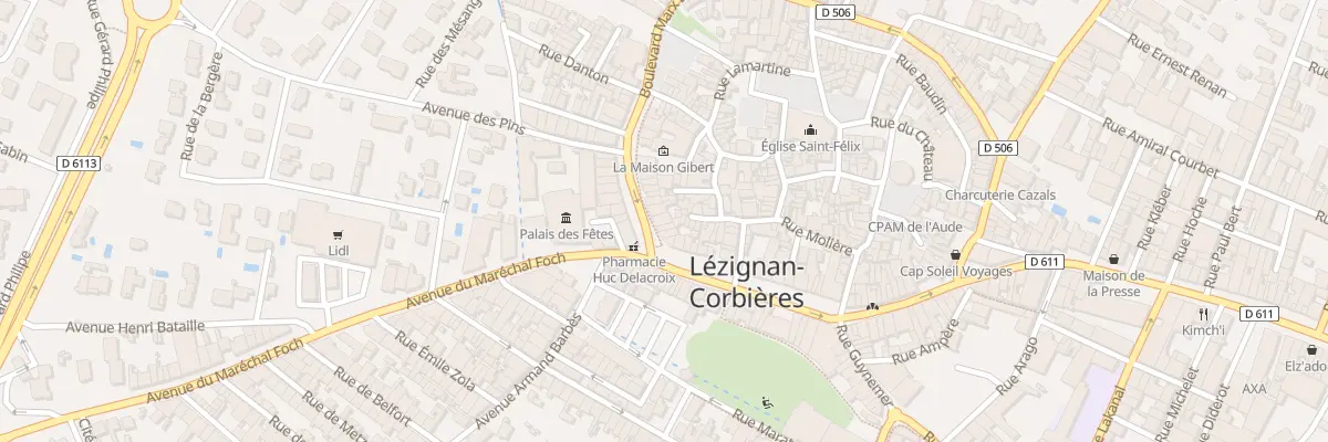 Plan du 6B Bd Marx Dormoy à Lézignan-Corbières