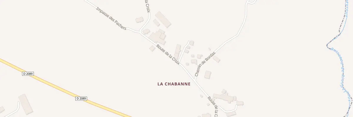 Plan du 5530 La Chabanne à Laqueuille