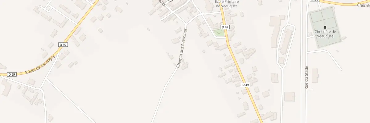 Plan du 3 Che des Averdines à Veaugues