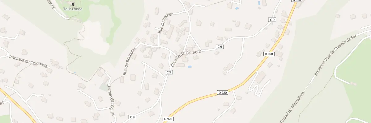 Plan du 15 Che de Calmont à Espalion