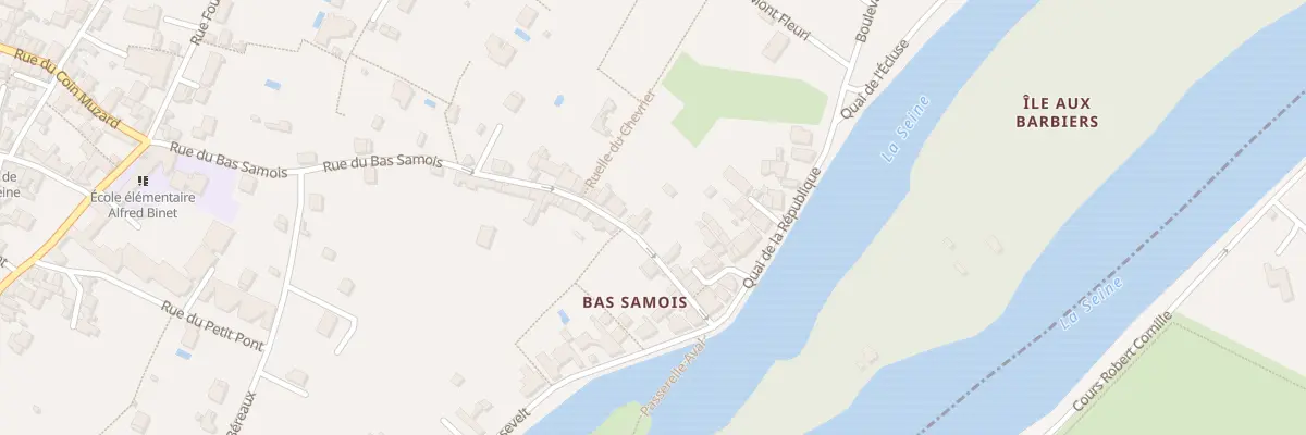 Plan du 14 Rue du Bas Samois à Samois-sur-Seine