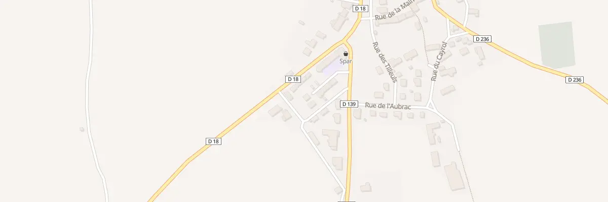 Plan du 2T Rte de Laussac à Thérondels