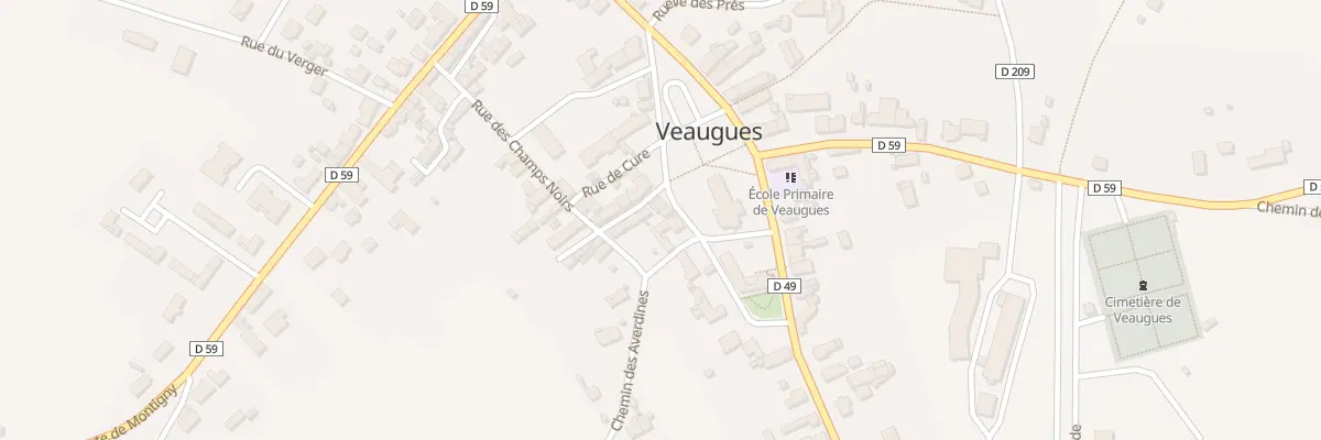 Plan du 16 Rue du 8 Mai à Veaugues