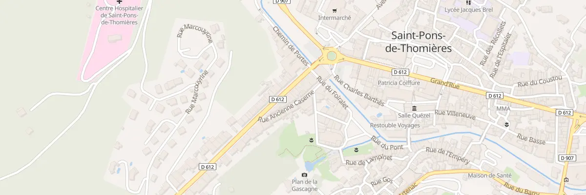 Plan du 13 Rte de Castres à Saint-Pons-de-Thomières