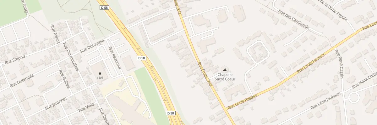 Plan du 220B Rue Emile Zola à Liévin