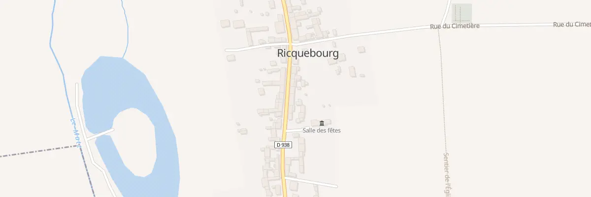 Plan du 35 Rue du Général Leclerc à Ricquebourg