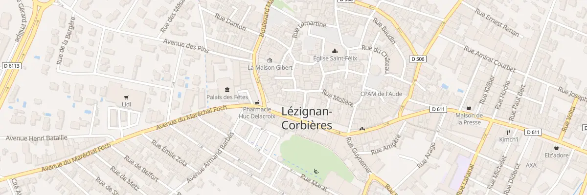 Plan du 9 Rue du 24 Février à Lézignan-Corbières