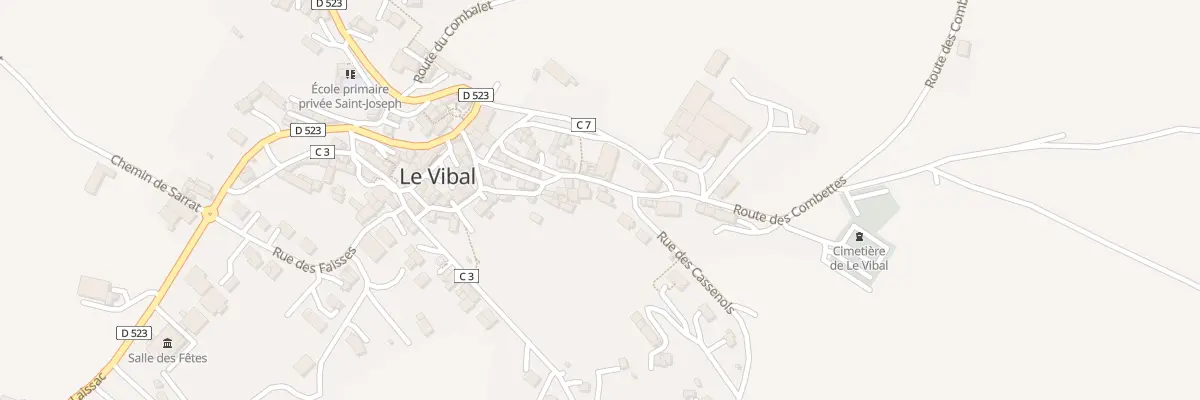 Plan du 5024 Le Vibal au Vibal