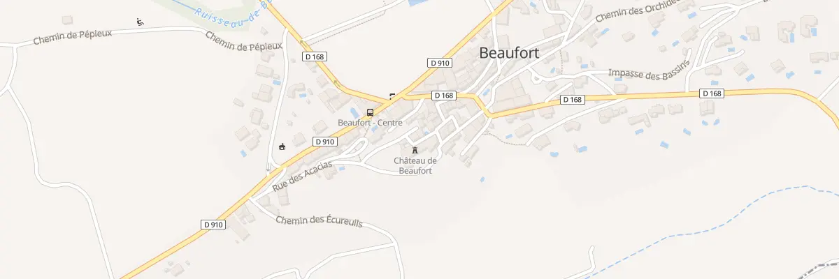 Plan du 5 Rue des Remparts à Beaufort