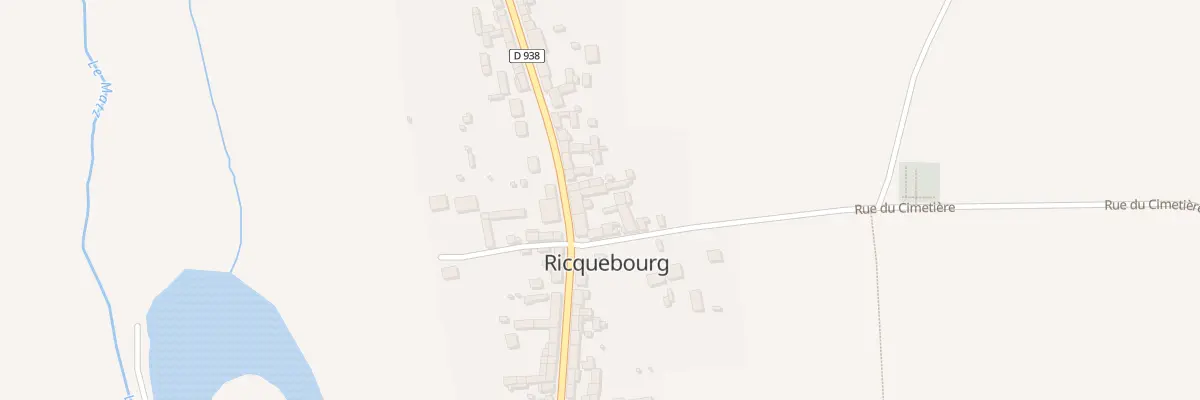 Plan du 25 Rue du Général Leclerc à Ricquebourg