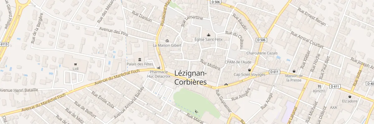 Plan du 13 Rue Pablo Néruda à Lézignan-Corbières