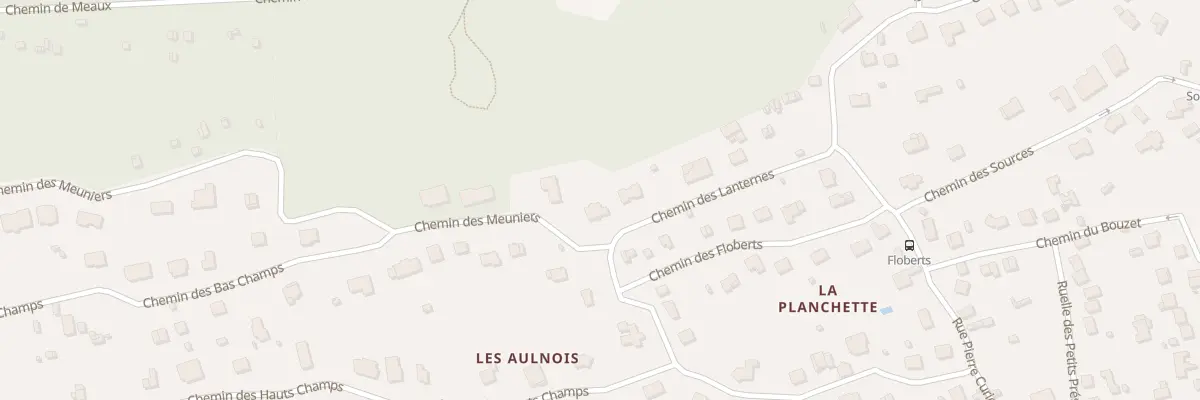 Plan de Che des Lanternes à Chessy