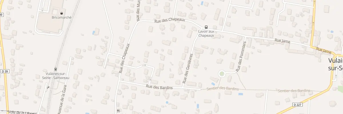Plan du 8Q Rue des Genièvres à Vulaines-sur-Seine