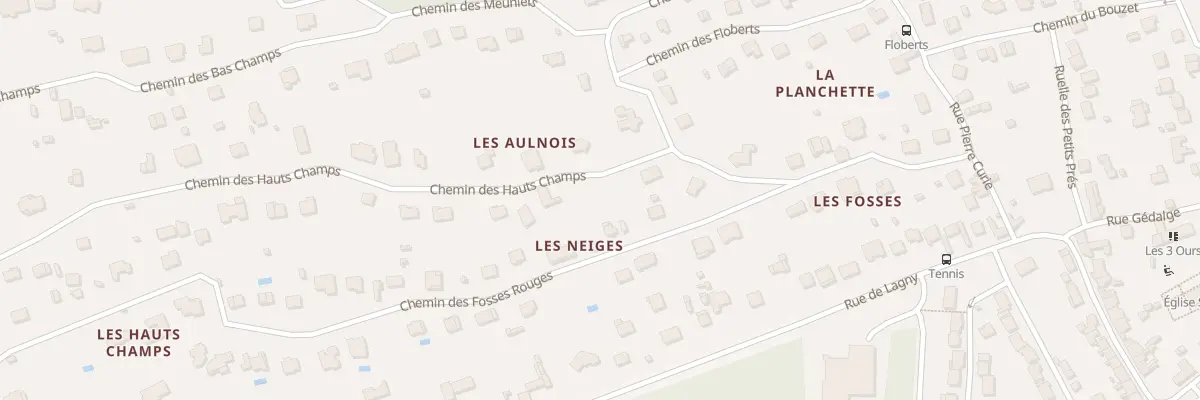 Plan du 75 Che des Fosses Rouges à Chessy