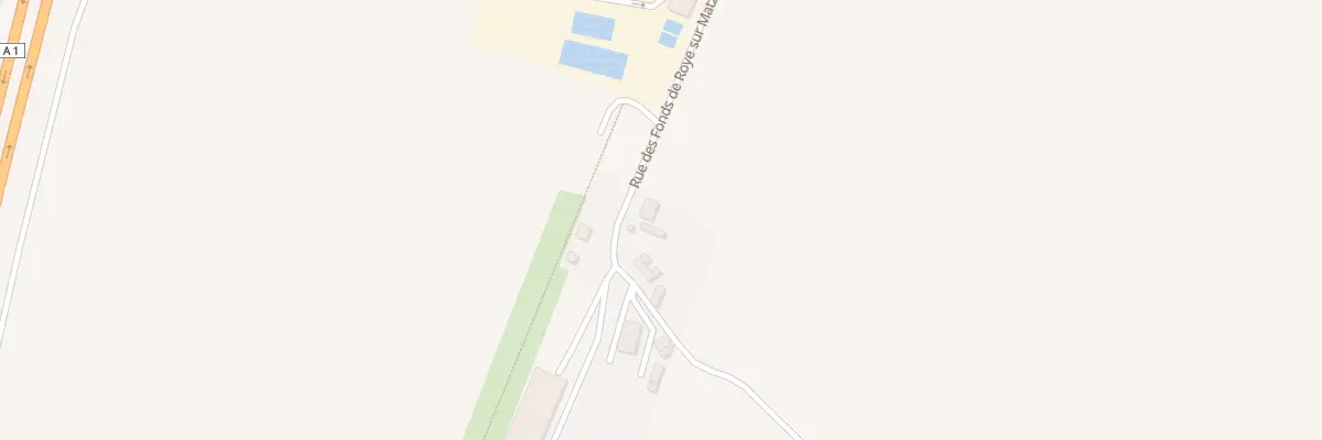 Plan du 1 Rue des Fonds de Roye sur Matz à Roye-sur-Matz