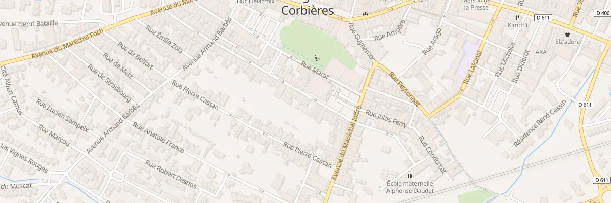 Plan du 44 Rue de Verdun à Lézignan-Corbières