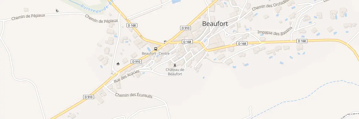 Plan du 7 Rue des Remparts à Beaufort