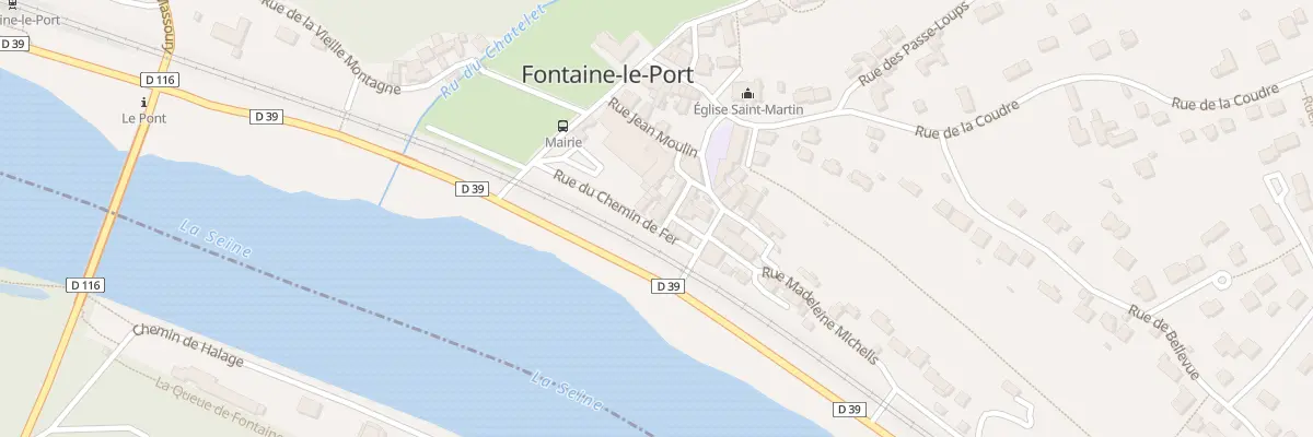 Plan du 6 Rue du Chemin de Fer à Fontaine-le-Port