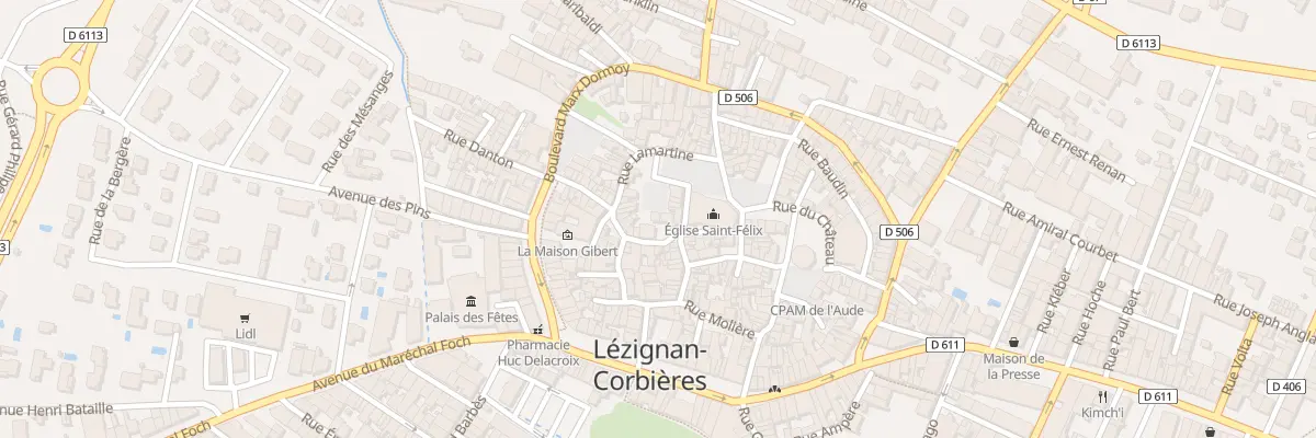 Plan du 6 Rue Voltaire à Lézignan-Corbières