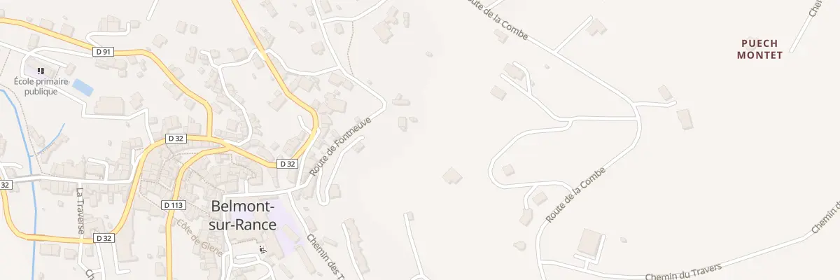Plan du 5278A Fon Neuve à Belmont-sur-Rance