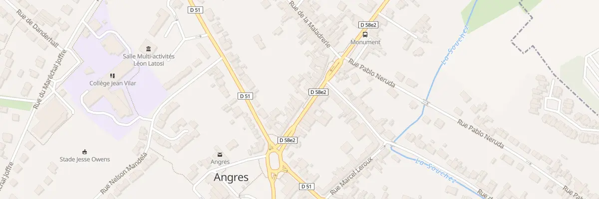 Plan du 11 Rue Roger Salengro à Angres