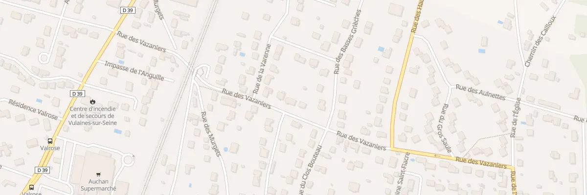 Plan du 9 Rue des Vazaniers à Vulaines-sur-Seine