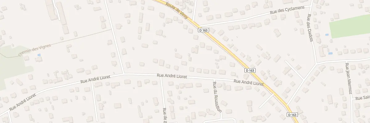 Plan du 208 Rue André Lioret à Amilly