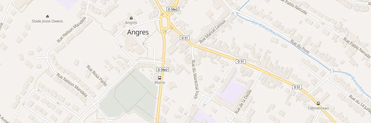 Plan du 10 Rue du Maréchal Foch à Angres