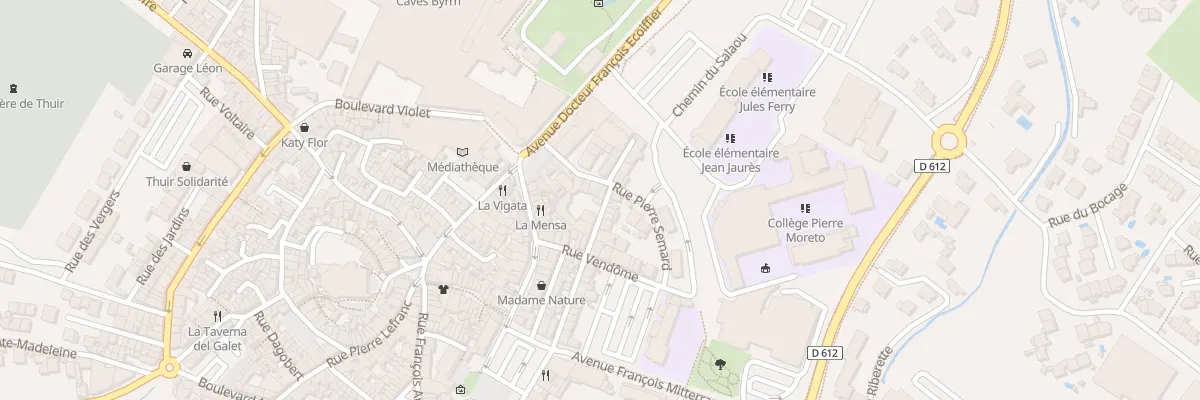 Plan du 2 Rue Hoche à Thuir
