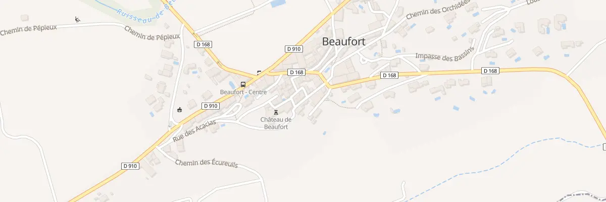 Plan du 10 Rue du Château à Beaufort