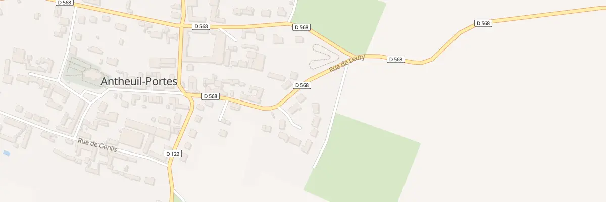 Plan du 172 Rue de Leury à Antheuil-Portes