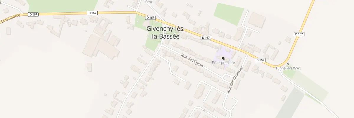 Plan du 2 Rue de l’Eglise à Givenchy-lès-la-Bassée