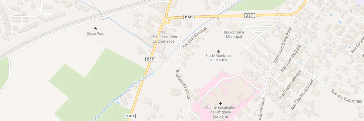 Plan du 7 Bd Pasteur à Lézignan-Corbières