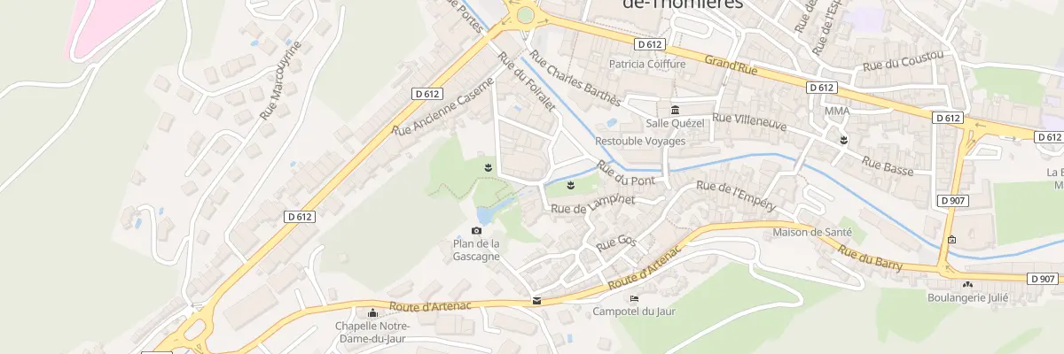 Plan du 2 Plan de la Source à Saint-Pons-de-Thomières
