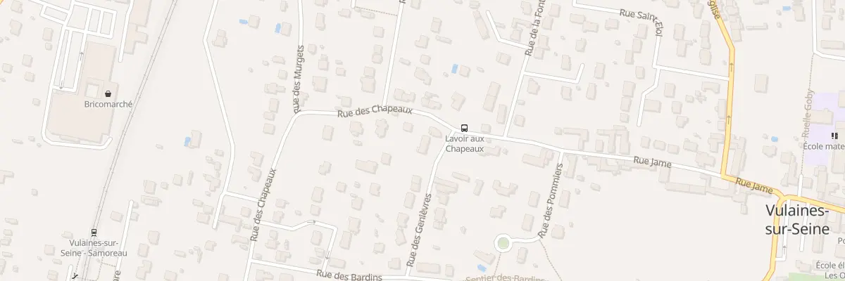 Plan du 2B Rue des Genièvres à Vulaines-sur-Seine