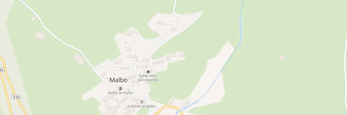 Plan du 87 Le Bourg à Malbo