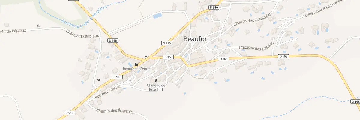 Plan du 18 Av Jean Moulin à Beaufort