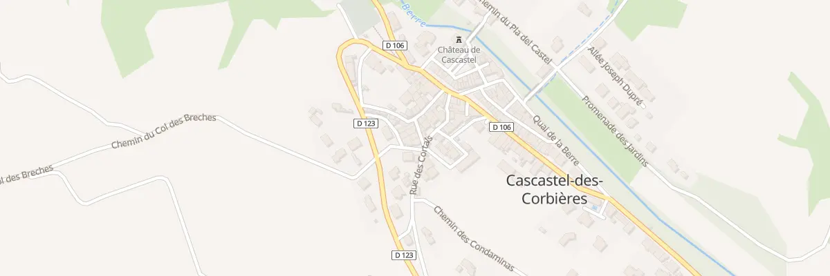 Plan du 8 Tra des Cortalos à Cascastel-des-Corbières