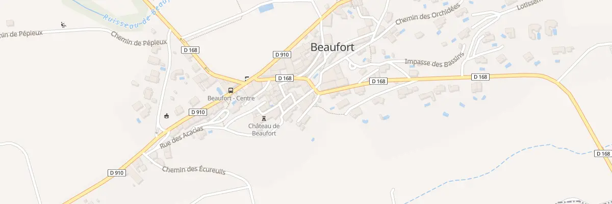 Plan du 5 Rue du Château à Beaufort