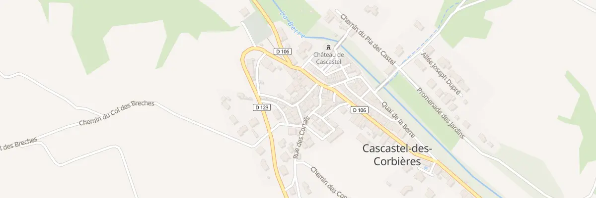 Plan du 8 Rue de la Forge à Cascastel-des-Corbières