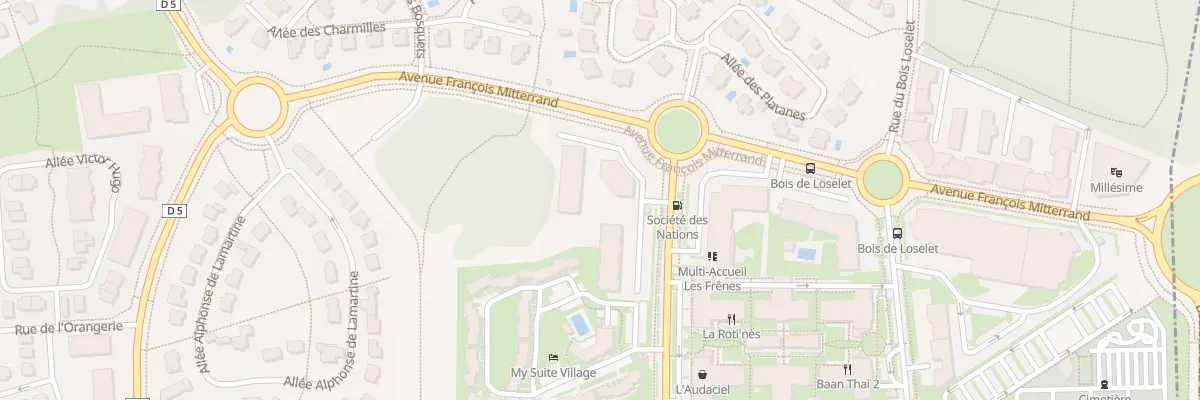 Plan du 8 Av de la Société des Nations à Montévrain