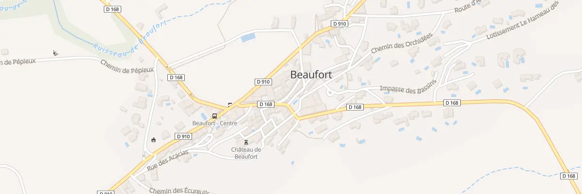 Plan du 1 Rue Centrale à Beaufort