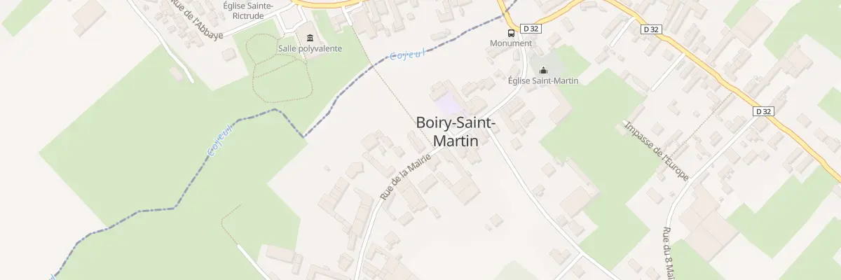 Plan du 12 Rue de la Mairie à Boiry-Saint-Martin
