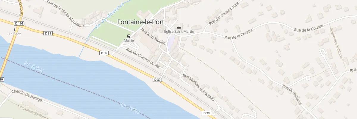 Plan du 1 Pas de la Fauvette à Fontaine-le-Port