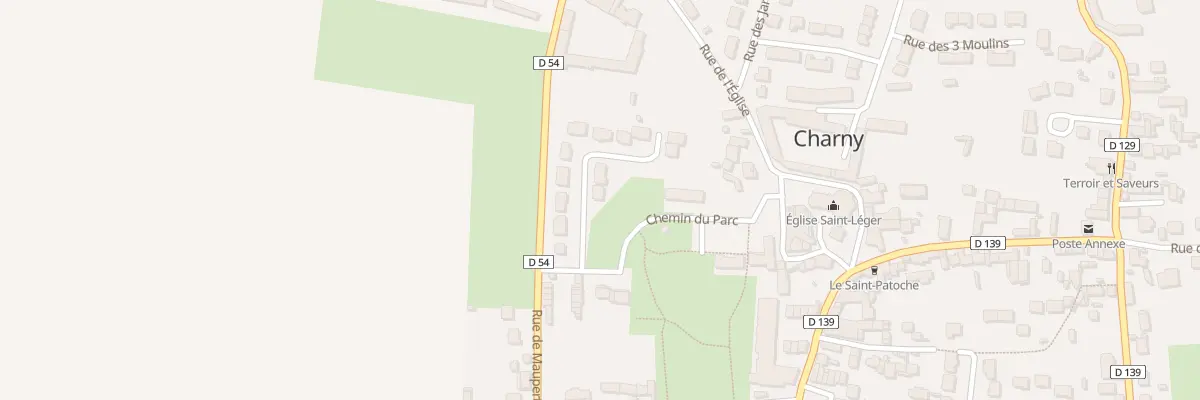 Plan du 2 Imp du Manège à Charny