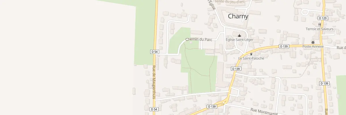Plan du 3 Che du Parc à Charny