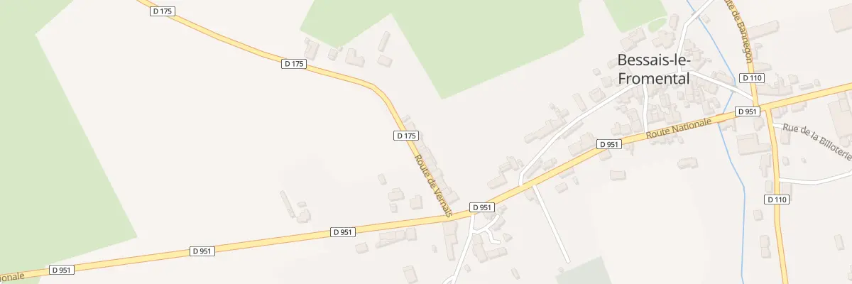 Plan du 18 Rte de Vernais à Bessais-le-Fromental
