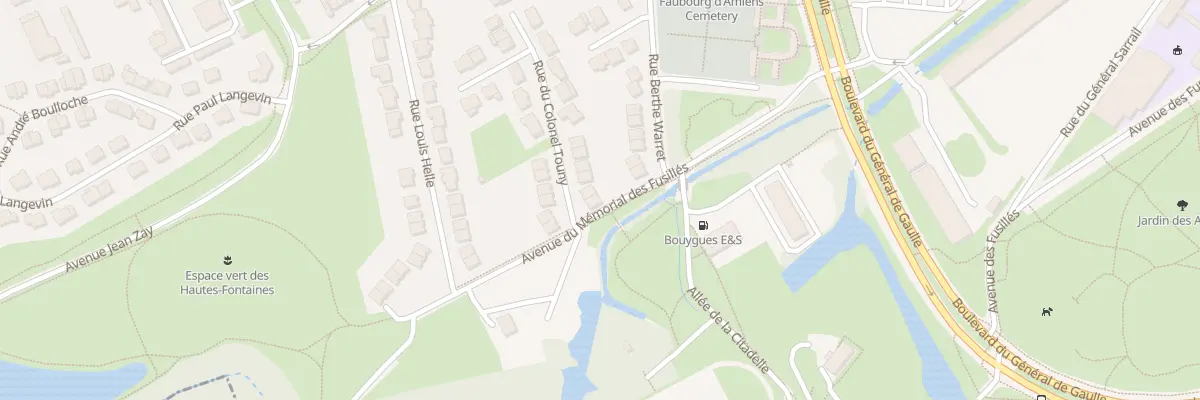 Plan du 2 Rue du Colonel Touny à Arras