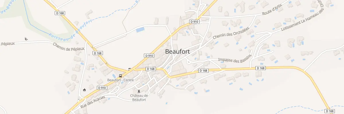 Plan du 9 Rue Centrale à Beaufort