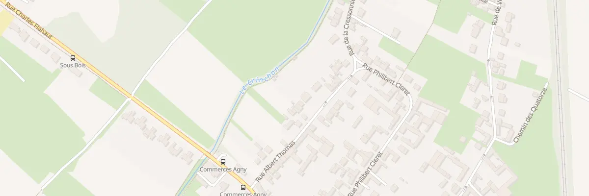 Plan du 9B Rue Albert Thomas à Agny